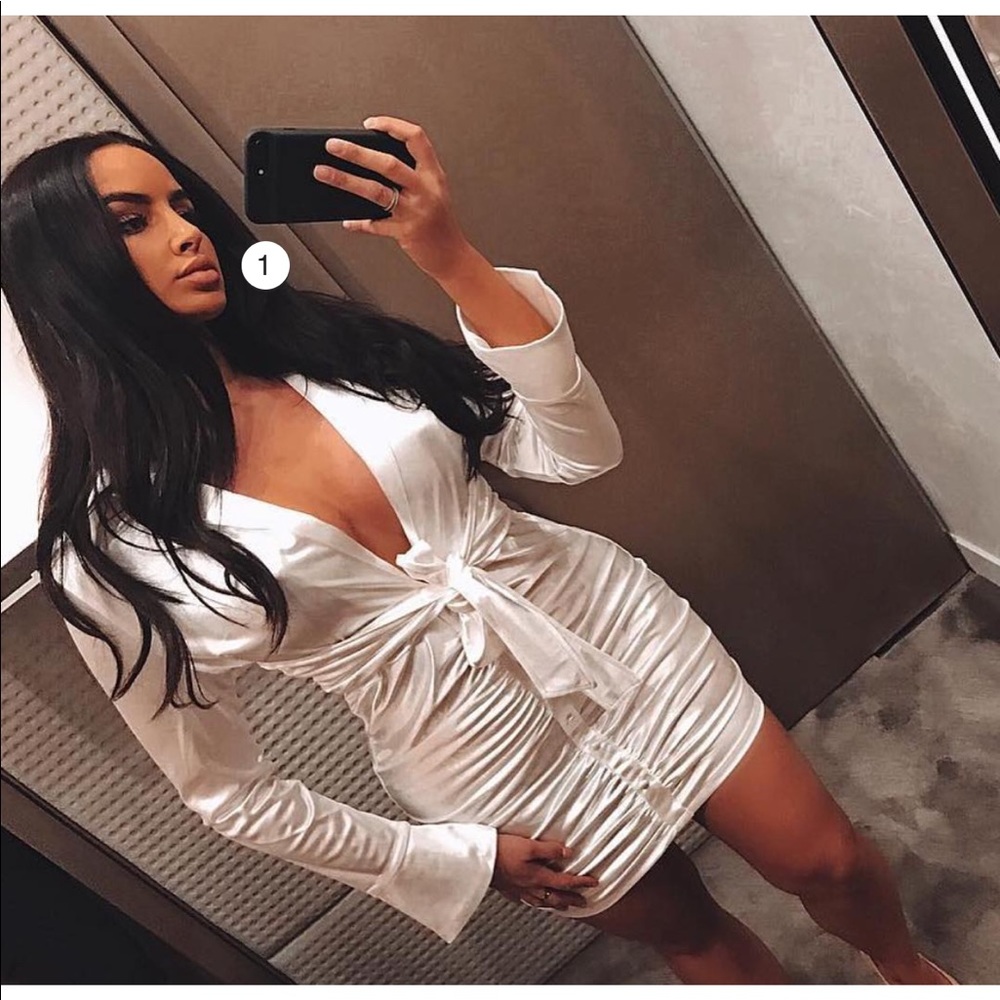 Fashion Nova white mini dress
